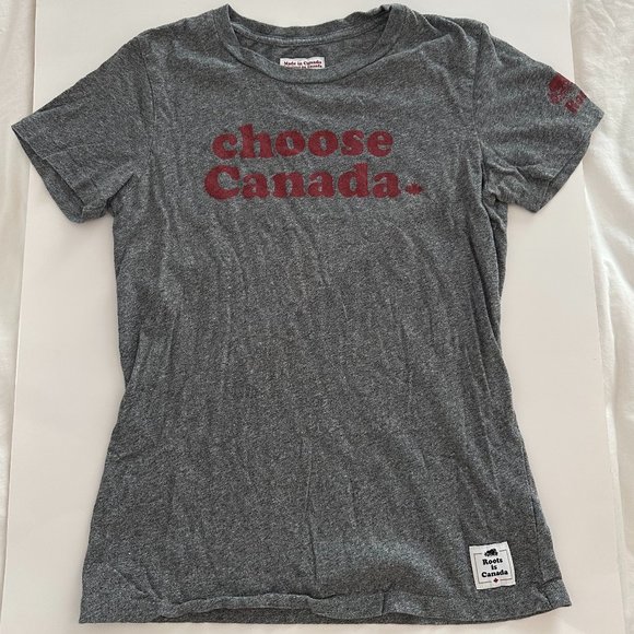 Roots Canada Grey t-shirt - Picture 1 of 3
